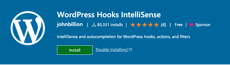 wordpress intellisense