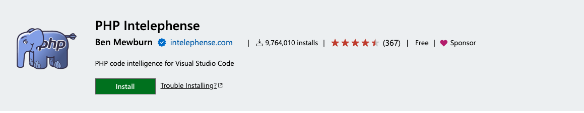 PHP Intelephense